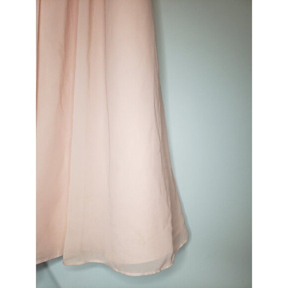 Bill Levkoff Women 6 Formal Dress Prom Lgt Pink Maxi Sweetheart Sleeveless FLAW - Picture 3 of 6